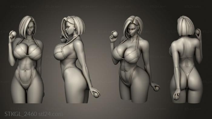 Figurines of girls (Android Bikiniholder nakedfloaters, STKGL_2460) 3D models for cnc