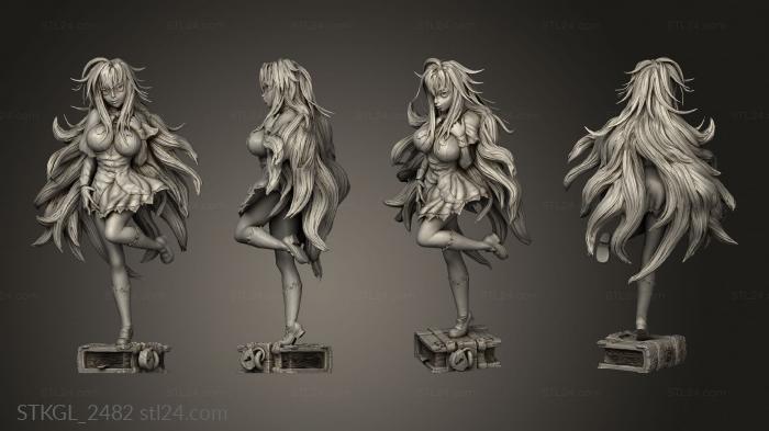 Figurines of girls (Anime Girl NSFW Chivas, STKGL_2482) 3D models for cnc