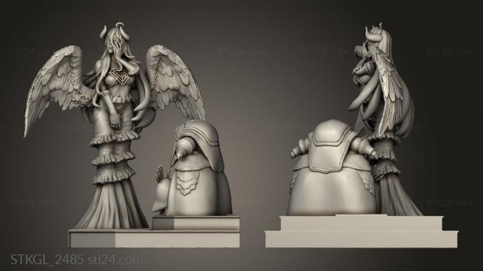 Figurines of girls (Albedo With Ainz NSFW, STKGL_2485) 3D models for cnc