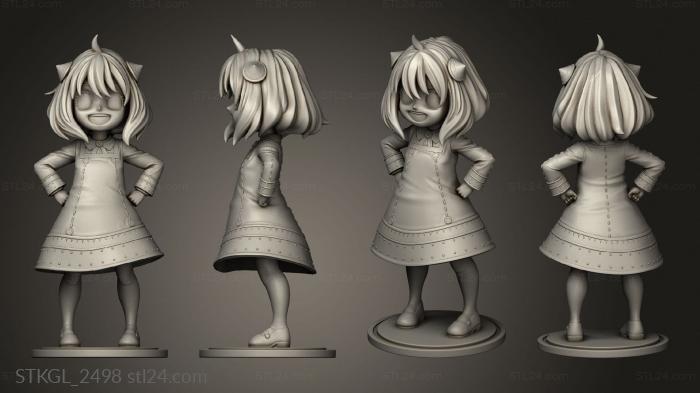 Figurines of girls (ANYA Forger Rubim, STKGL_2498) 3D models for cnc