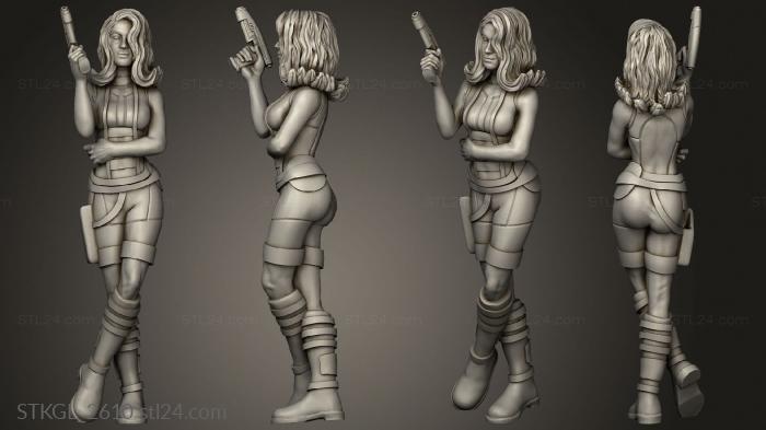 Figurines of girls (Blue Ravager, STKGL_2610) 3D models for cnc
