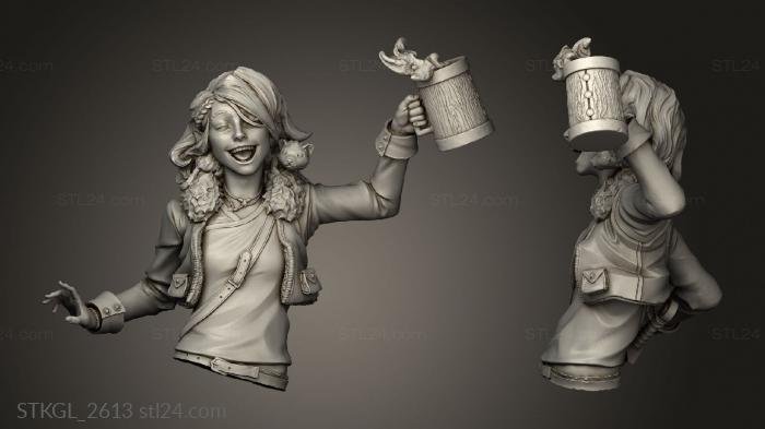 Figurines of girls (Bold Vesha, STKGL_2613) 3D models for cnc
