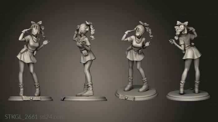 Figurines of girls (bulma Frandemiaver Dragon, STKGL_2661) 3D models for cnc
