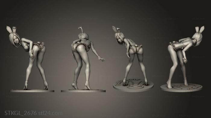 Figurines of girls (Bunny Girl bad bunny, STKGL_2676) 3D models for cnc