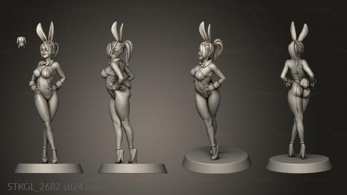 Figurines of girls (Bunny Girlsport, STKGL_2682) 3D models for cnc
