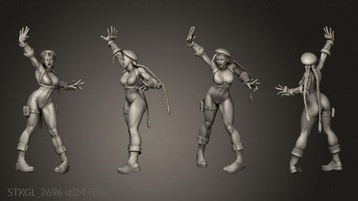 Figurines of girls (Cammy, STKGL_2696) 3D models for cnc