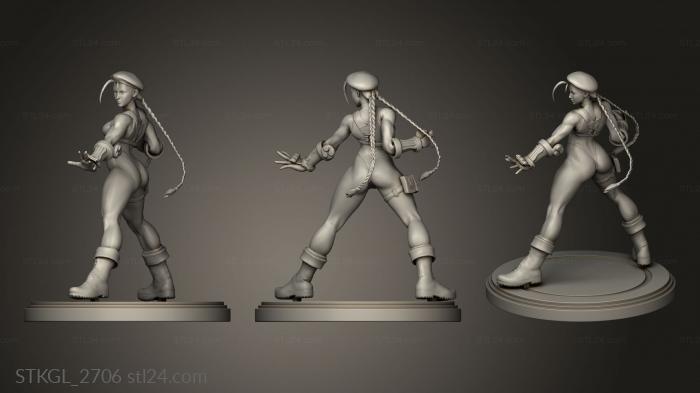 Figurines of girls (Cammy White, STKGL_2706) 3D models for cnc