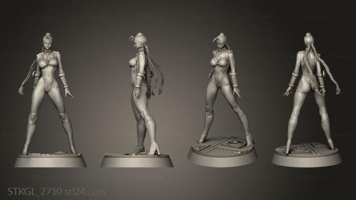 Figurines of girls (Cammyfiguremaster CAMMY, STKGL_2710) 3D models for cnc