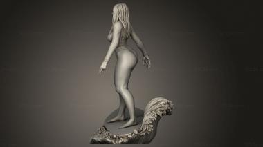 Figurines of girls (Carol Board back, STKGL_2718) 3D models for cnc