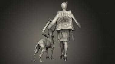 Figurines of girls (City of Dreams Gangster Lady Charlotte Dog, STKGL_2787) 3D models for cnc