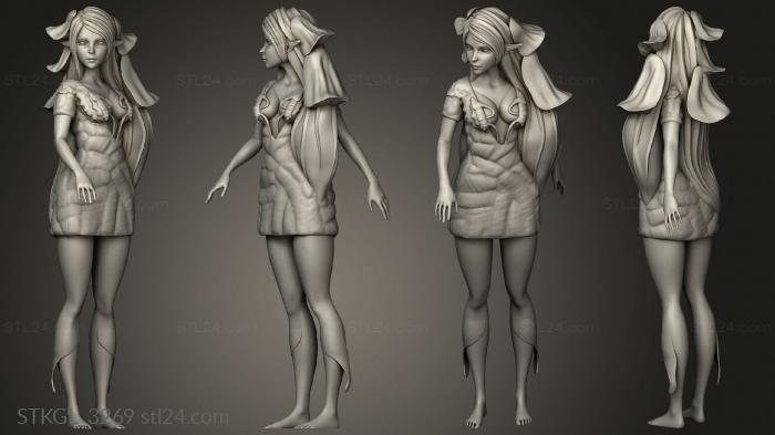 Figurines of girls (Fey Woods Wing, STKGL_3269) 3D models for cnc