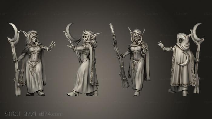 Figurines of girls (Feywood Stretch Goals Fey Axe, STKGL_3271) 3D models for cnc