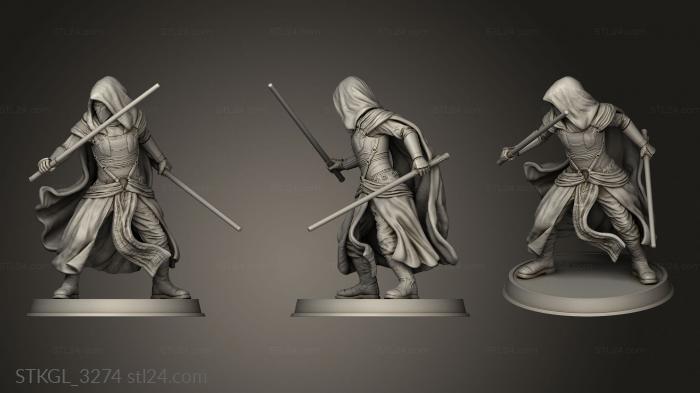 Figurines of girls (FIGURINE Darth Revan, STKGL_3274) 3D models for cnc