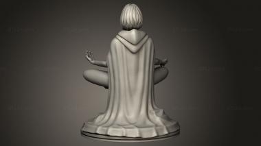 Figurines of girls (Filipe de Andrade Meditating Raven, STKGL_3275) 3D models for cnc