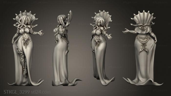 Figurines of girls (Flayer Illithid Mind Seducer Lychee, STKGL_3299) 3D models for cnc