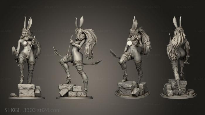 Figurines of girls (Fran Fantasy NSFW, STKGL_3303) 3D models for cnc