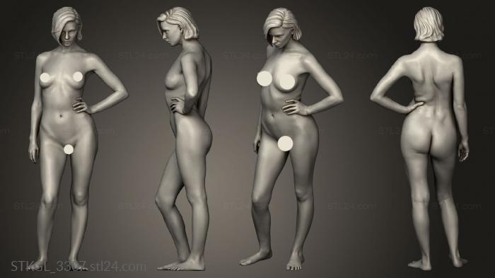 Figurines of girls (Fred Lucazeau Anais Daring, STKGL_3307) 3D models for cnc