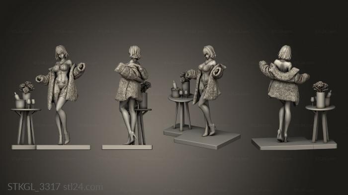 Figurines of girls (Fubuki Chuya Factory Bangs, STKGL_3317) 3D models for cnc