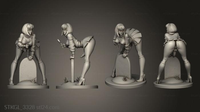 Figurines of girls (futa Velma nsfw, STKGL_3328) 3D models for cnc