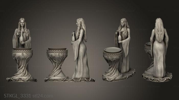 Figurines of girls (Galadriel CA classic, STKGL_3331) 3D models for cnc