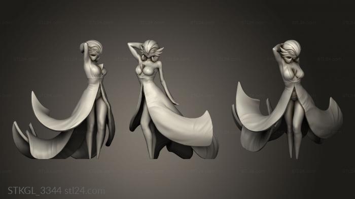 Figurines of girls (Gardevoir Sexy dress, STKGL_3344) 3D models for cnc