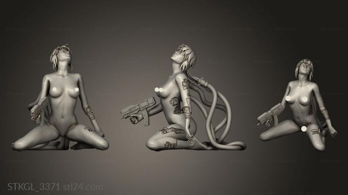 Figurines of girls (Ghost In The Shell, STKGL_3371) 3D models for cnc