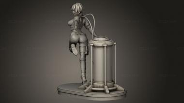 Figurines of girls (ghost in the shell, STKGL_3372) 3D models for cnc