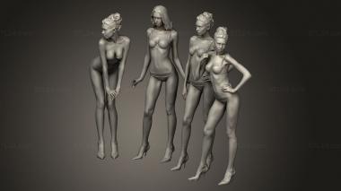 Figurines of girls (girl, STKGL_3378) 3D models for cnc