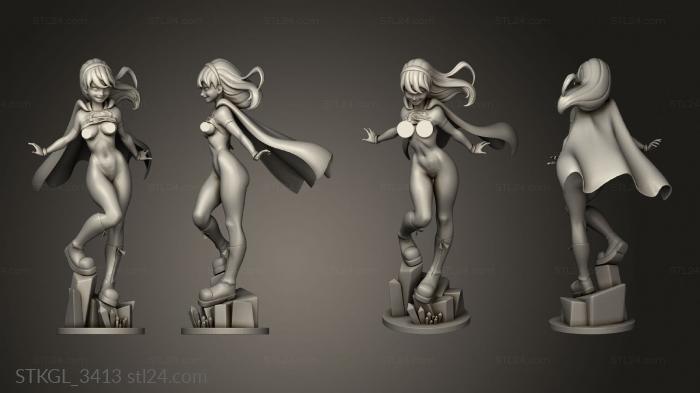 Figurines of girls (girl NSFW, STKGL_3413) 3D models for cnc