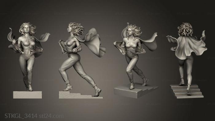 Figurines of girls (girl NSFW sg cape, STKGL_3414) 3D models for cnc