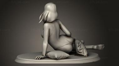 Figurines of girls (Girl with Pillows, STKGL_3421) 3D models for cnc