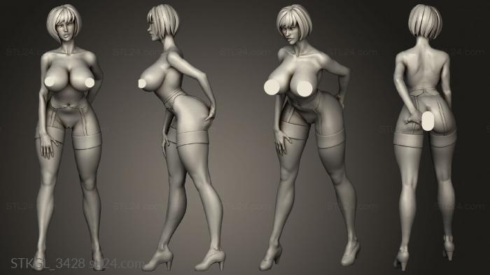 Figurines of girls (glamorous cyberdoc combo Sol Union main, STKGL_3428) 3D models for cnc