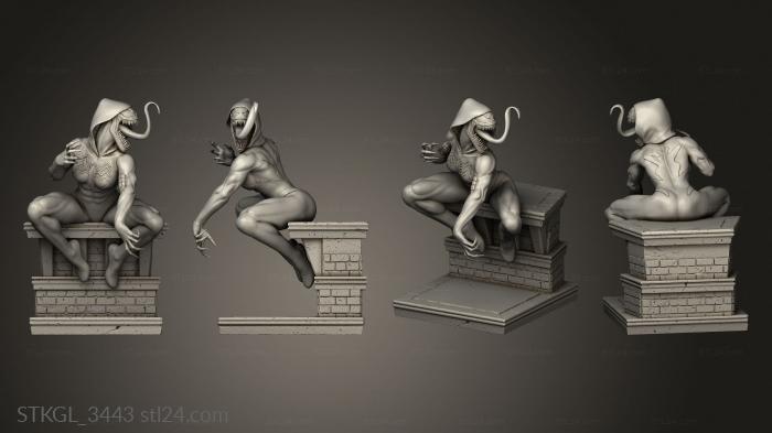 Figurines of girls (Gwenom, STKGL_3443) 3D models for cnc