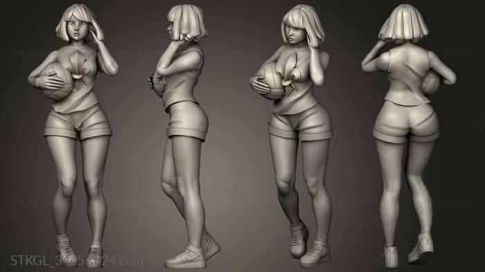 Figurines of girls (Gym Suit Figurines nun gymsuit, STKGL_3445) 3D models for cnc