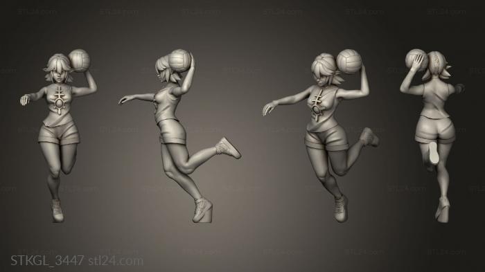 Figurines of girls (Gym Suit Figurines space elf gymsuit, STKGL_3447) 3D models for cnc