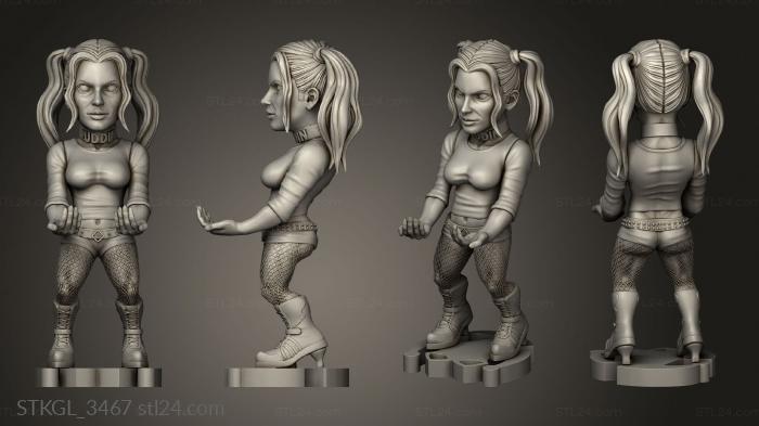 Figurines of girls (harley quinn cell phone and joystick holder Rogerio Correa De Melo, STKGL_3467) 3D models for cnc