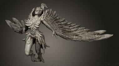 Figurines of girls (Harpies Harpy, STKGL_3476) 3D models for cnc