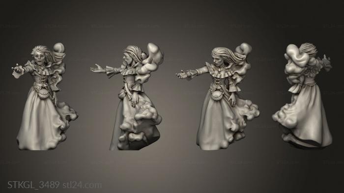 Figurines of girls (Tavern Titans Adventures Ghost, STKGL_3489) 3D models for cnc