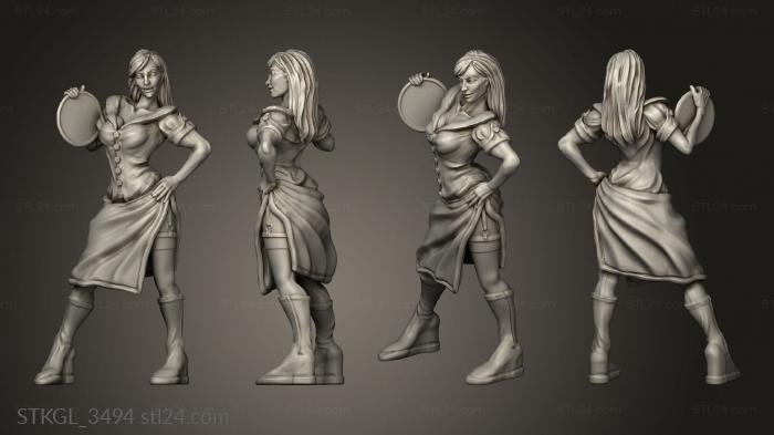 Figurines of girls (Heaven Hath Warforged Mimic disguised, STKGL_3494) 3D models for cnc