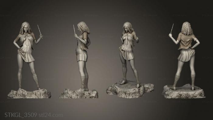 Figurines of girls (Hermione and Voldemort, STKGL_3509) 3D models for cnc