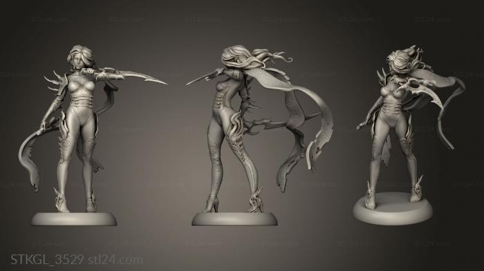 Figurines of girls (Hold Assassin, STKGL_3529) 3D models for cnc