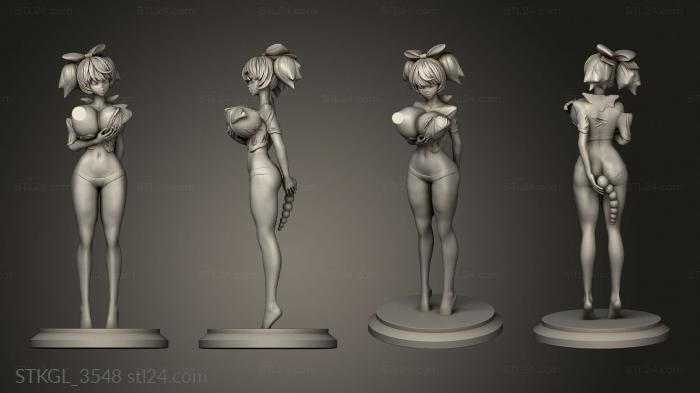 Figurines of girls (Infinite Bestiary animegirl Anime Girl, STKGL_3548) 3D models for cnc