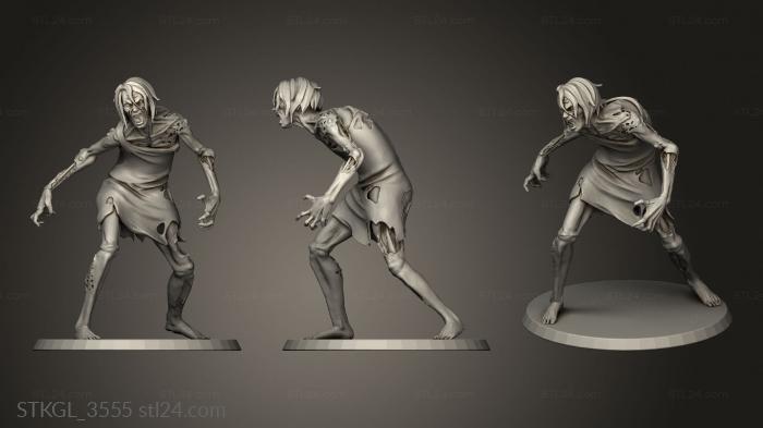 Figurines of girls (Into the dead Biterout, STKGL_3555) 3D models for cnc