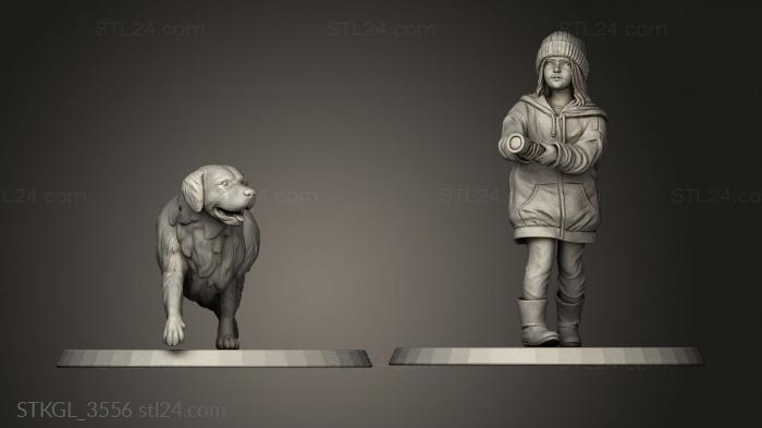 Figurines of girls (Into the dead Maggie Princeout, STKGL_3556) 3D models for cnc