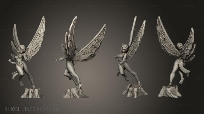 Figurines of girls (Into The Woods Fairies Fairy, STKGL_3562) 3D models for cnc