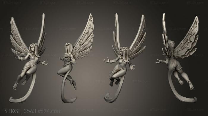 Figurines of girls (Into The Woods Fairies Fairy, STKGL_3563) 3D models for cnc