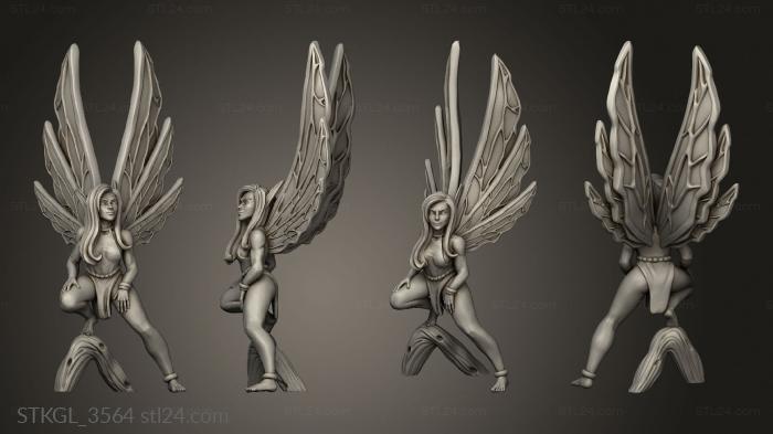 Figurines of girls (Into The Woods Fairies Fairy, STKGL_3564) 3D models for cnc