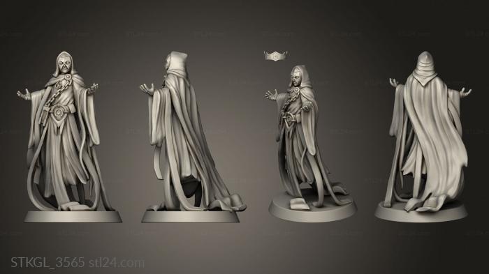 Figurines of girls (Into The Woods Necromancer, STKGL_3565) 3D models for cnc