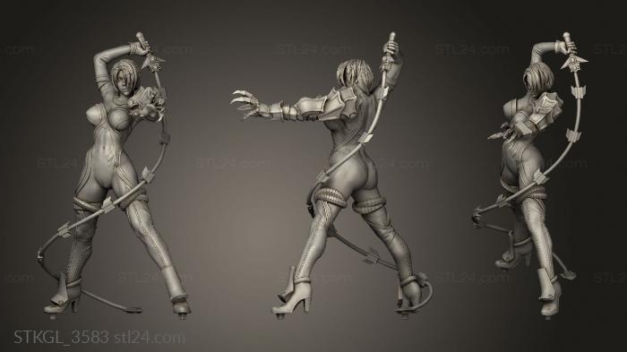 Figurines of girls (Ivy Valentine CHICOTE, STKGL_3583) 3D models for cnc