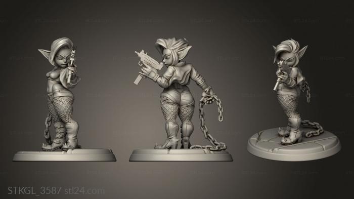 Figurines of girls (Jan Synth Goblin Riff Street, STKGL_3587) 3D models for cnc